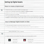 Setting Up Digital Assets